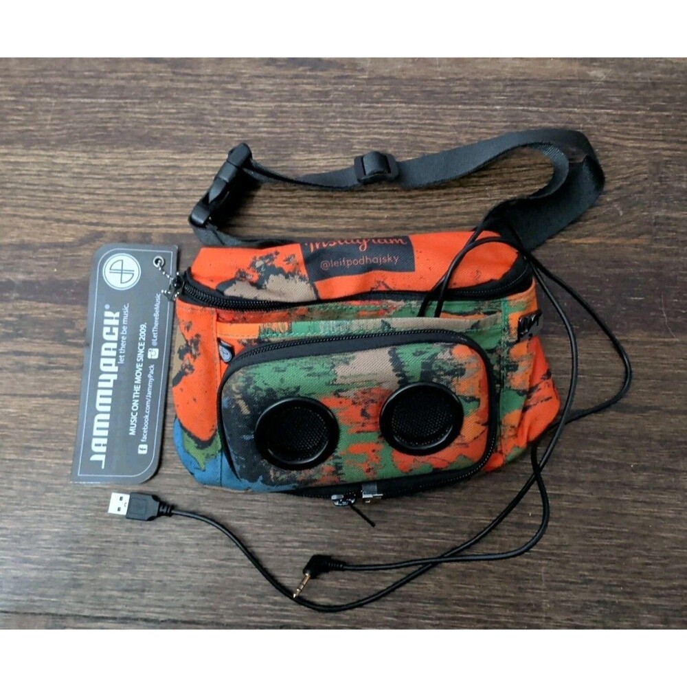 JammyPack Fanny Pack Hip Bag Portable Bluetooth Speaker - Tye Dye